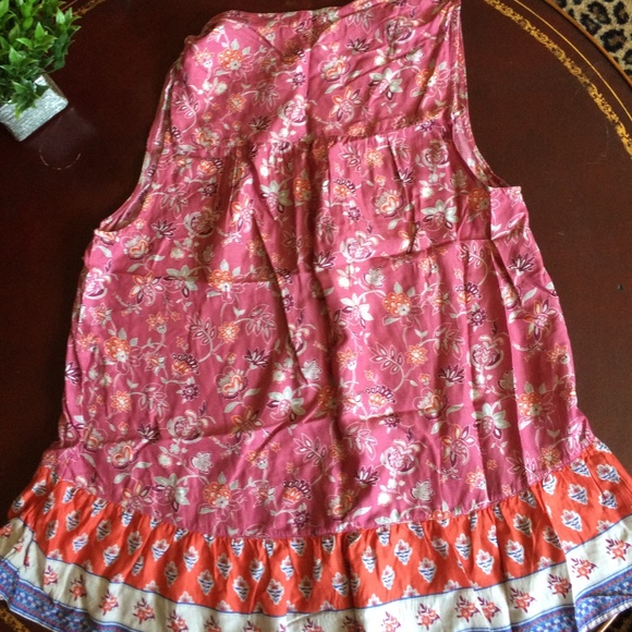 Beach Lunch Lounge BOHO Peasant  Tunic - Picture 4 of 4